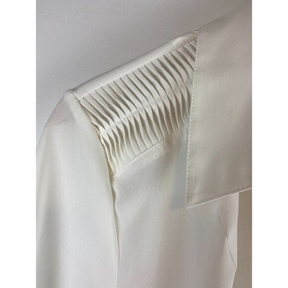 Conrad C Collection Women's White Button Down Top Size 14 - Picture 7 of 12